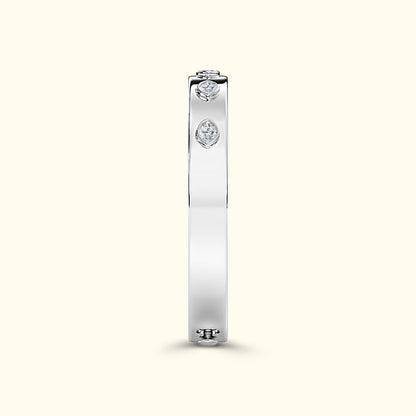 Bezel Set Marquise Bracelet