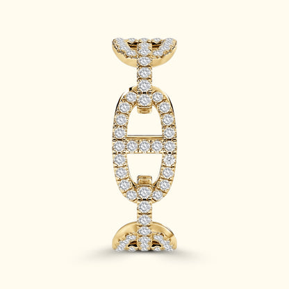 Diamond Chain Link Eternity Ring