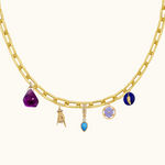 Blue Chalcedony Hexagon Medallion