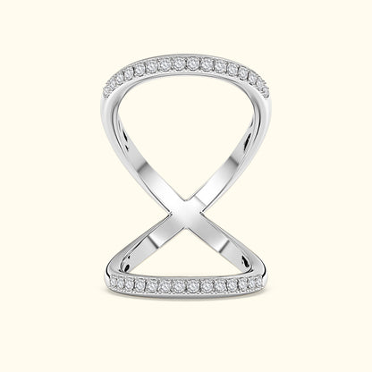 Double Band Diamond Ring