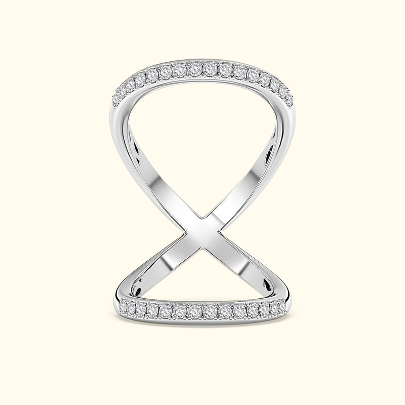 Double Band Diamond Ring