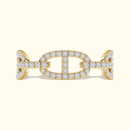 Diamond Chain Link Eternity Ring