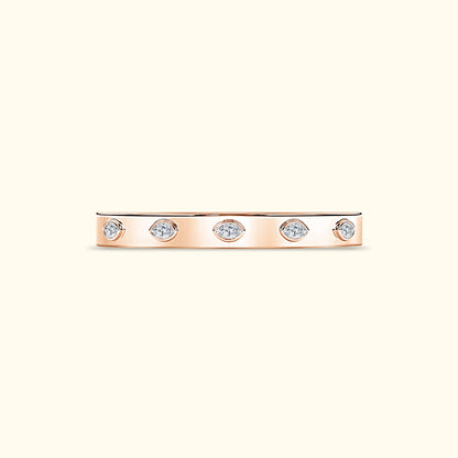 Bezel Set Marquise Diamond Bracelet