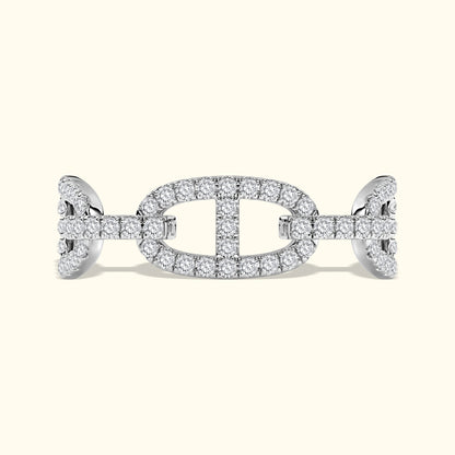 Diamond Chain Link Eternity Ring