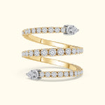 Spiral Diamond Ring