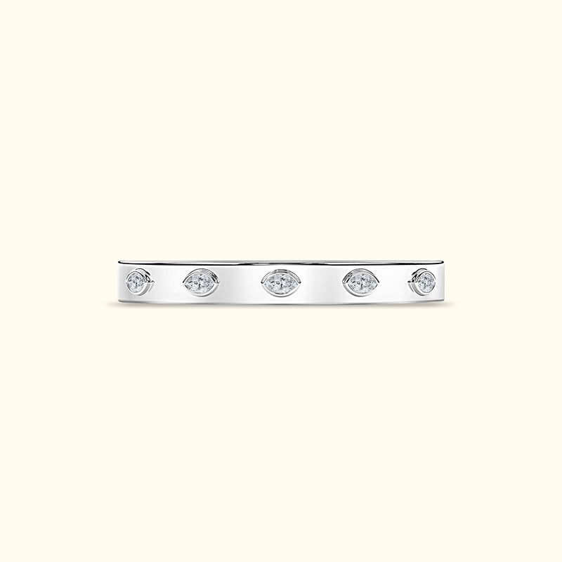 Bezel Set Marquise Bracelet