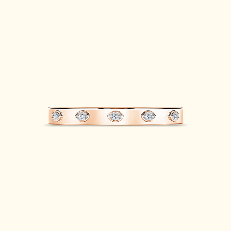 Bezel Set Marquise Bracelet