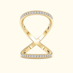 Double Band Diamond Ring