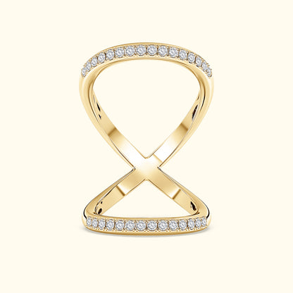 Double Band Diamond Ring