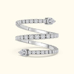 Spiral Diamond Ring