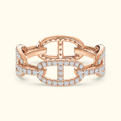 Diamond Chain Link Eternity Ring