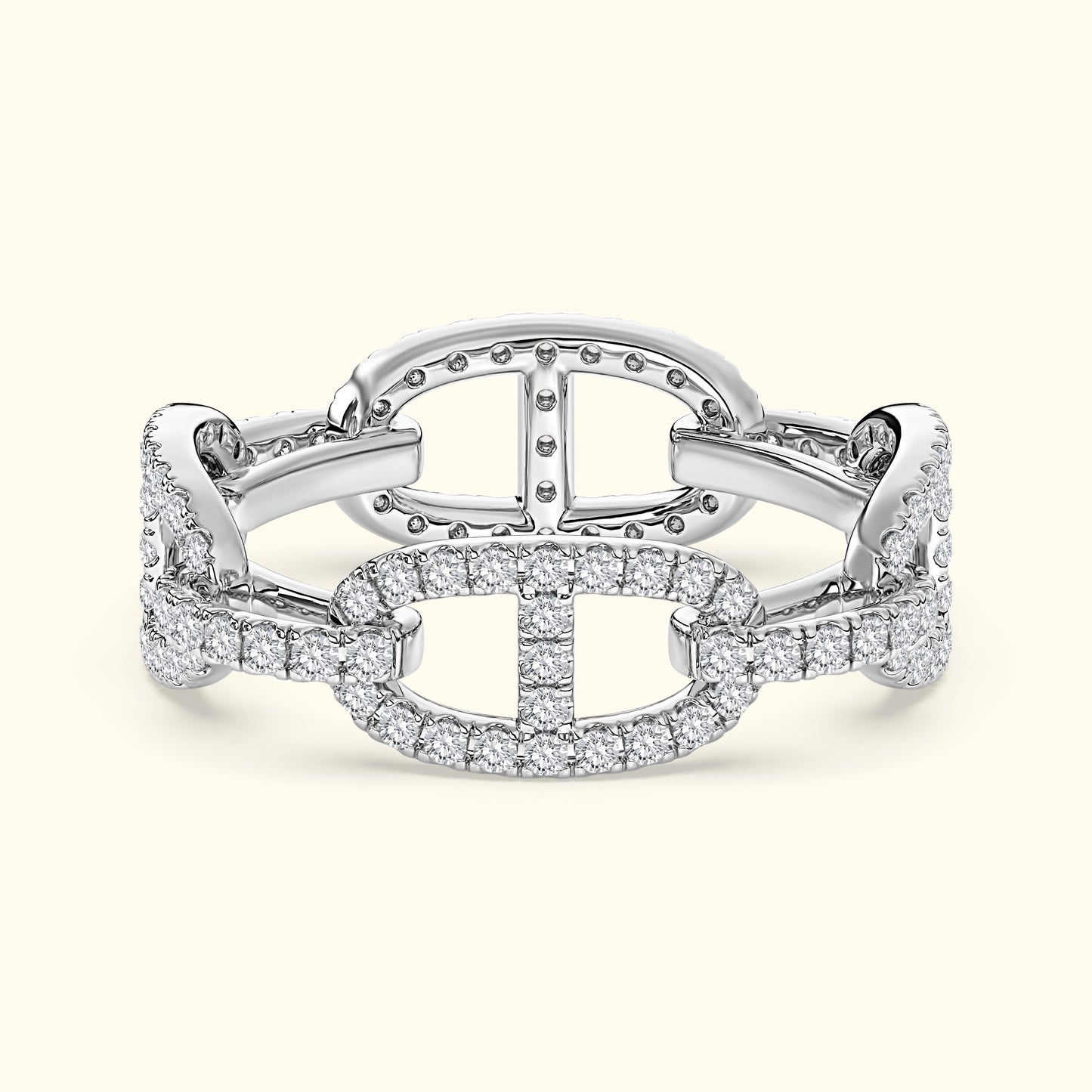 Diamond Chain Link Eternity Ring