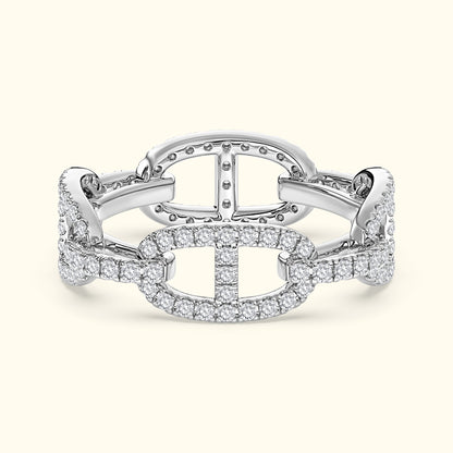 Diamond Chain Link Eternity Ring