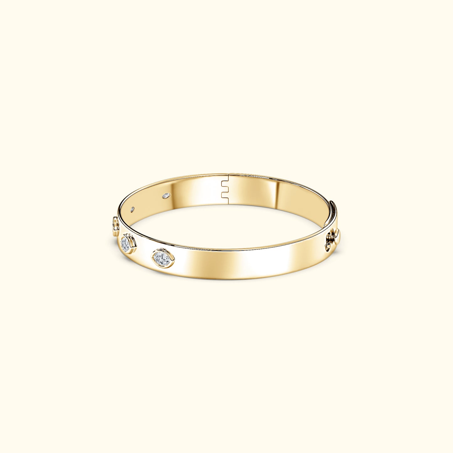 Bezel Set Marquise Bracelet