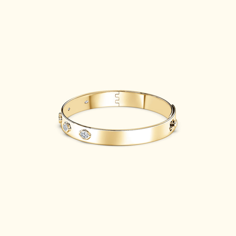 Bezel Set Marquise Bracelet