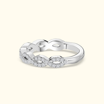 'Kayla' French Pavè Infinity Diamond Band