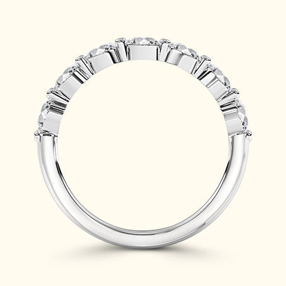 'Nora' Pear Shaped Diamond Wedding Band