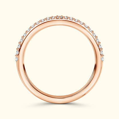 'Emmie' French Pavè V-Shaped .25ct Diamond Band