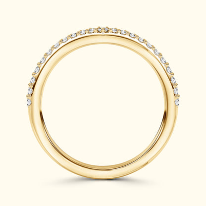 'Emmie' French Pavè V-Shaped .25ct Diamond Band