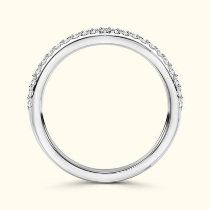 'Emmie' French Pavè V-Shaped .25ct Diamond Band