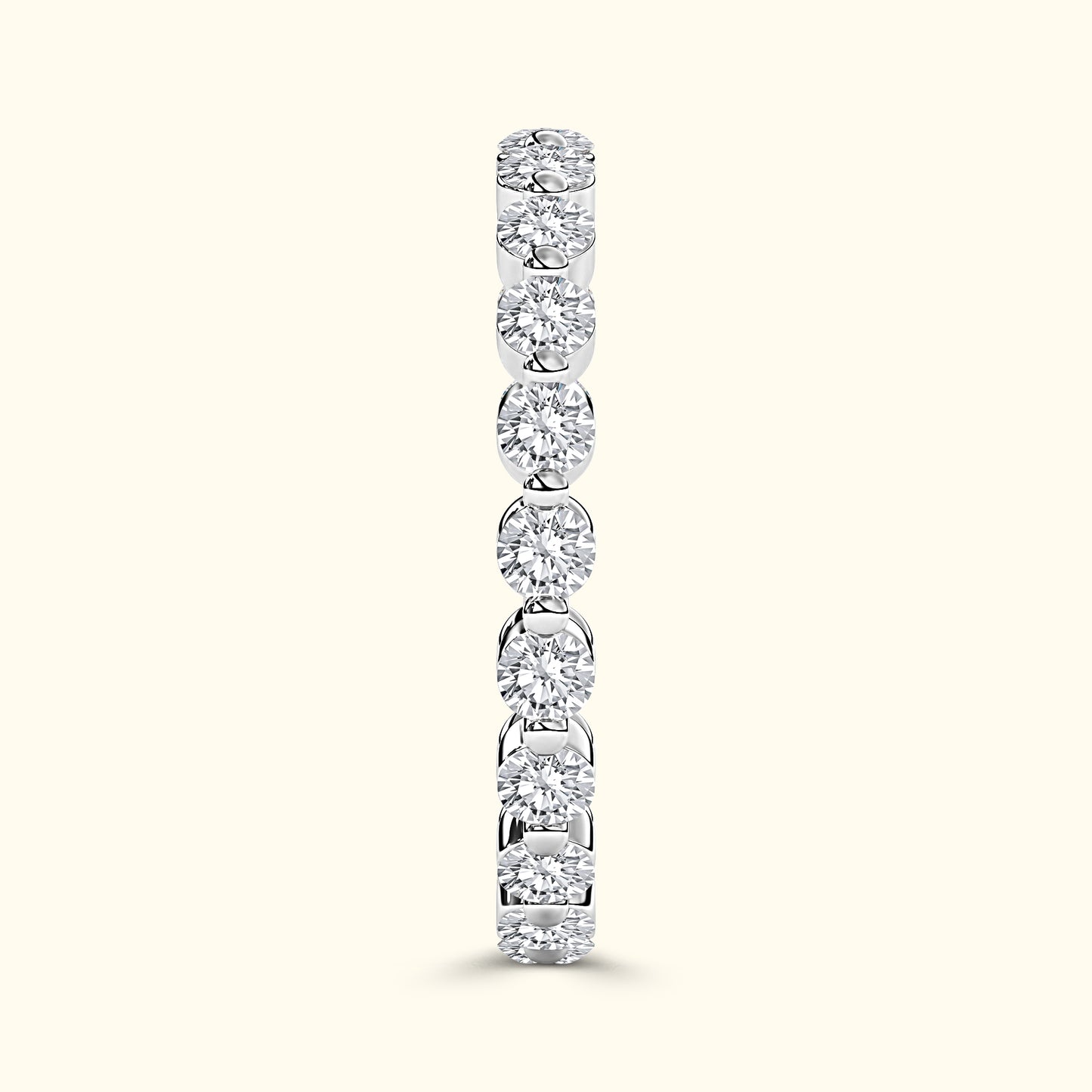 'Lindsey' Eternity Shared Prong Round 1.17ct  Diamond Wedding Band