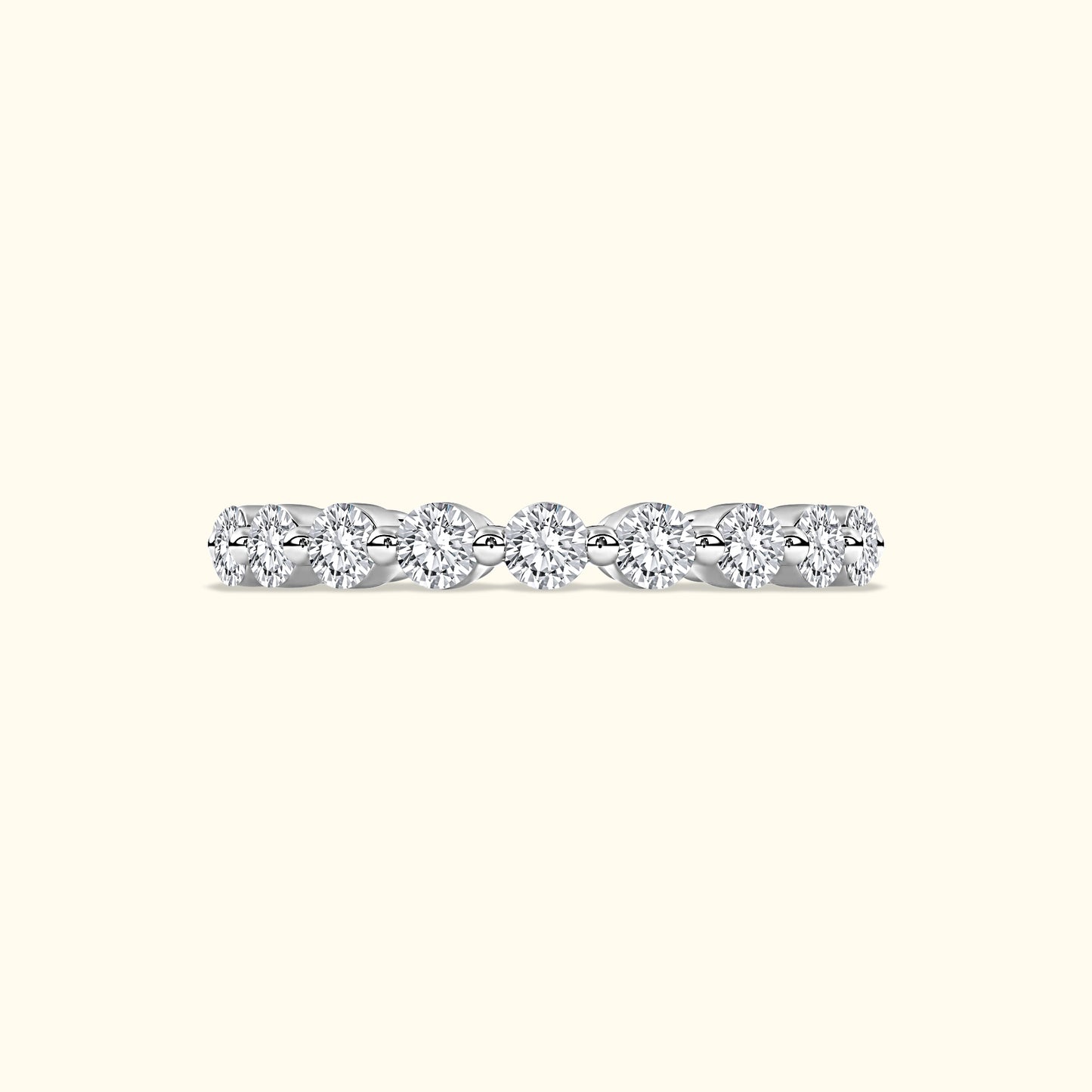 'Lindsey' Eternity Shared Prong Round 1.17ct  Diamond Wedding Band