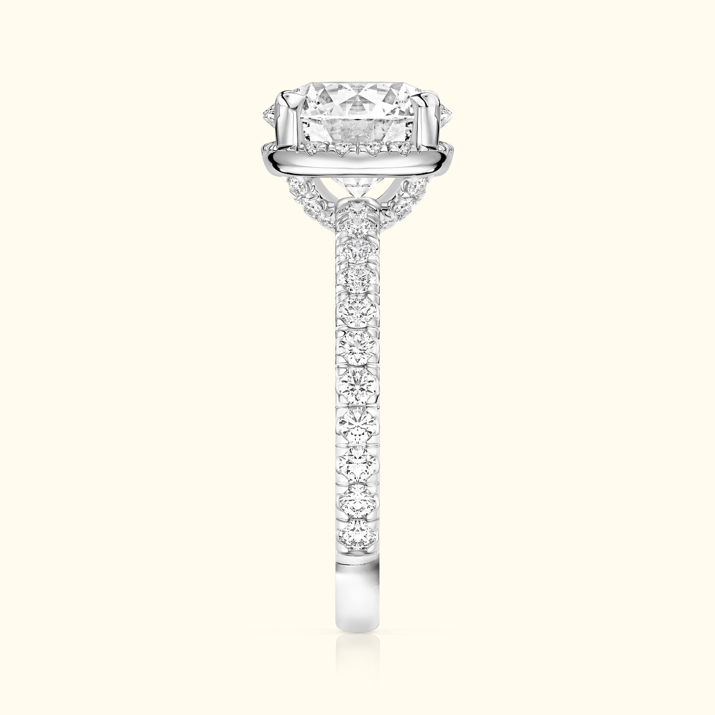 'Catherine' Ring with 2.73ct Round  Diamond