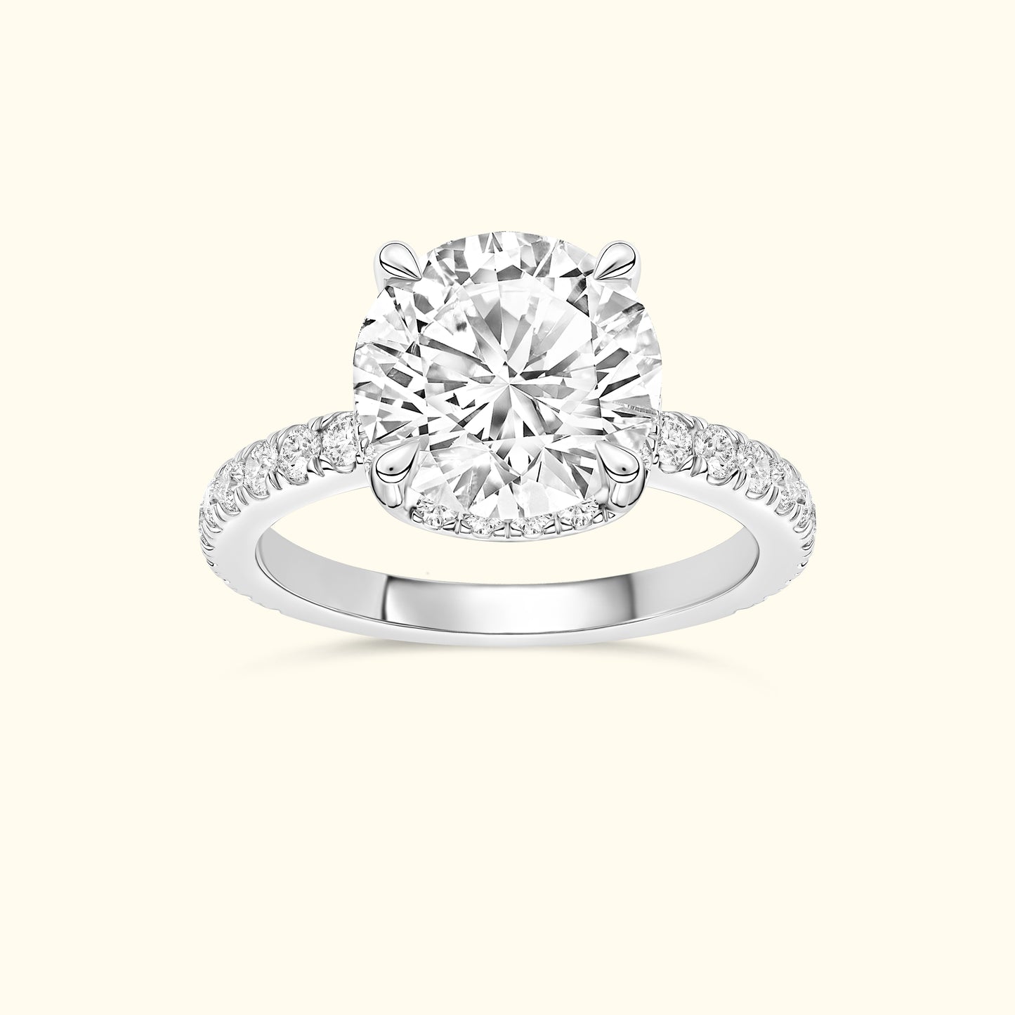 'Catherine' Ring with 2.73ct Round  Diamond