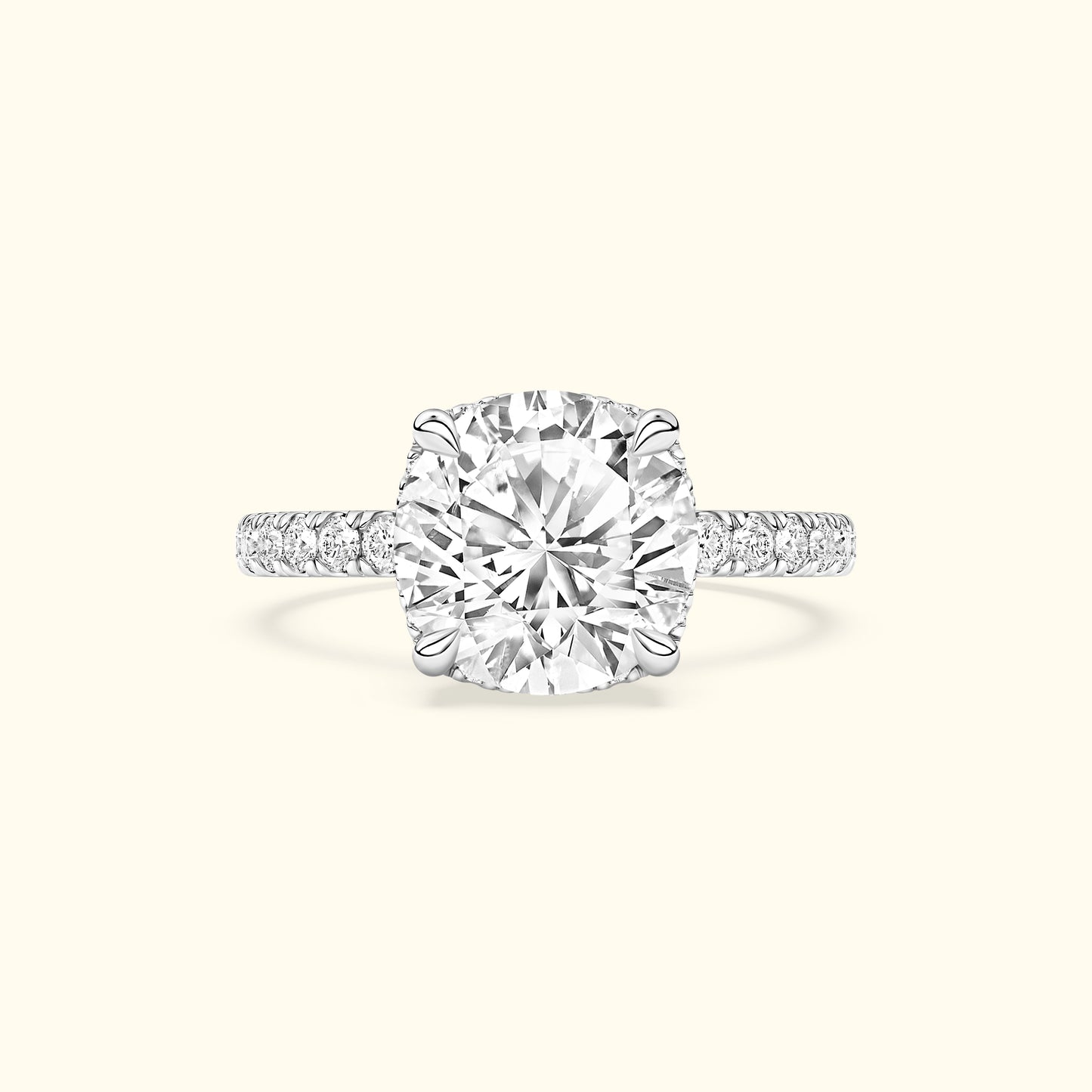 'Catherine' Ring with 2.73ct Round  Diamond