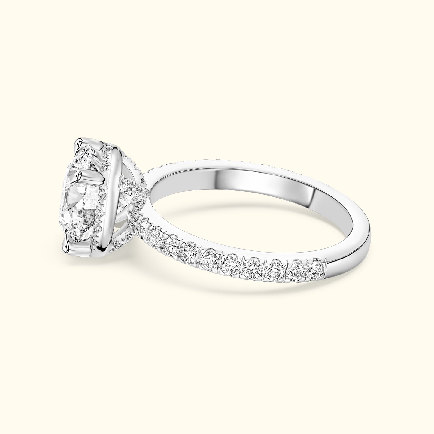 'Catherine' Ring with 2.73ct Round  Diamond