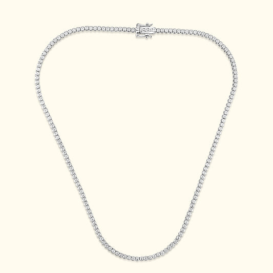 Lab Diamond Tennis Necklace in 14K White Gold (5 ct. tw.)