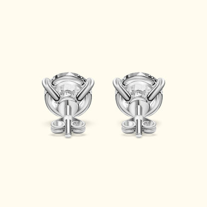 Three Prong Round Diamond Stud Earring (0.50 ct. tw.)