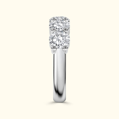 'Emily' 5 Stone 2.00ct  Round Diamond Wedding Band