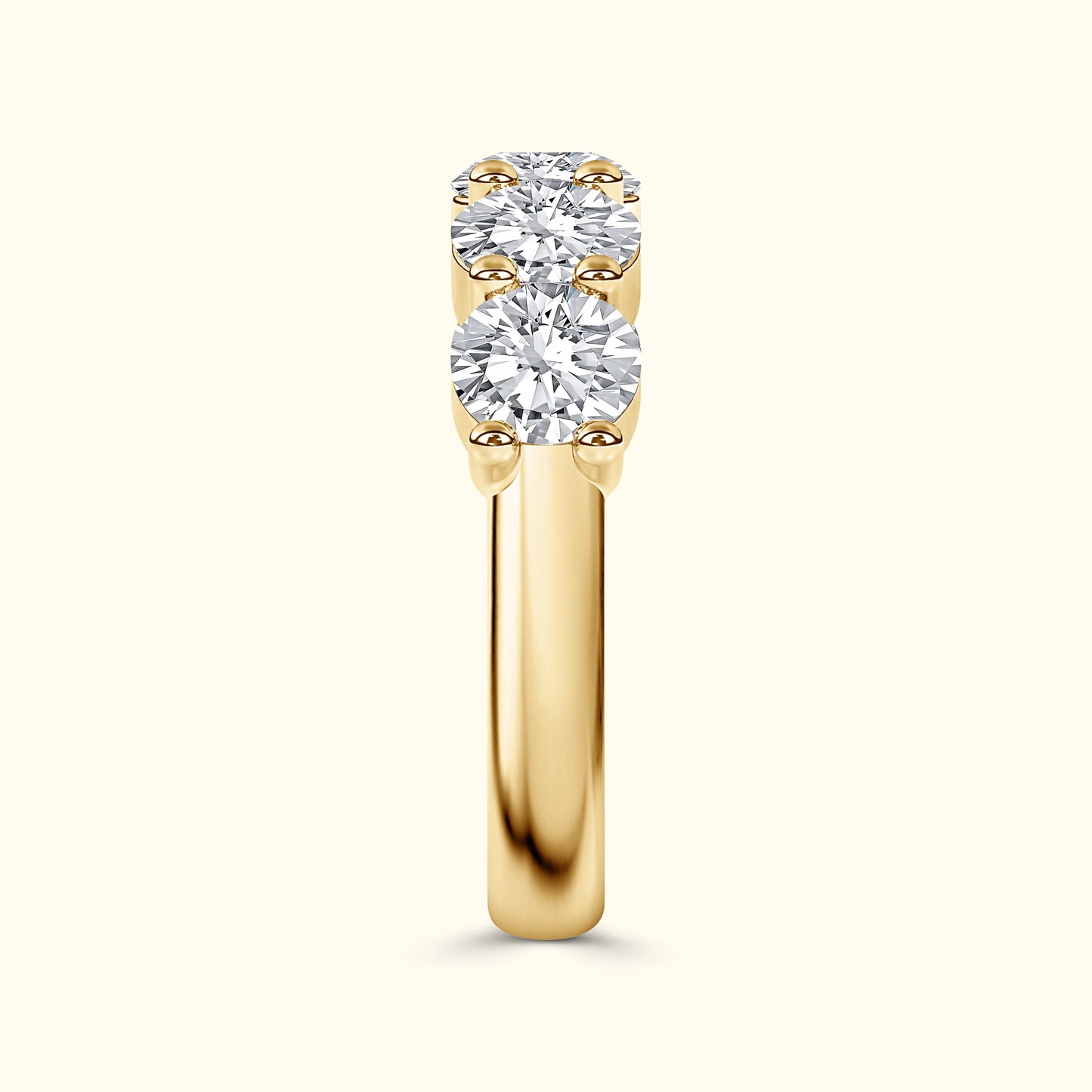 'Emily' 5 Stone 2.00ct  Round Diamond Wedding Band