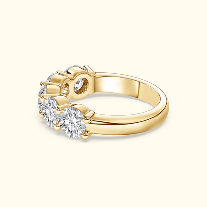 'Emily' 5 Stone 2.00ct  Round Diamond Wedding Band