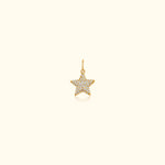 50/50 Diamond and Emerald Puff Star Pendant