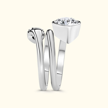 Diamond Spiral Wrap Ring