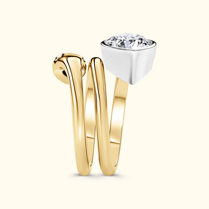 Diamond Spiral Wrap Ring