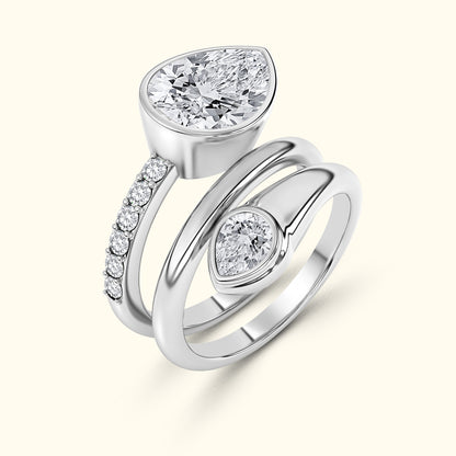 Diamond Spiral Wrap Ring