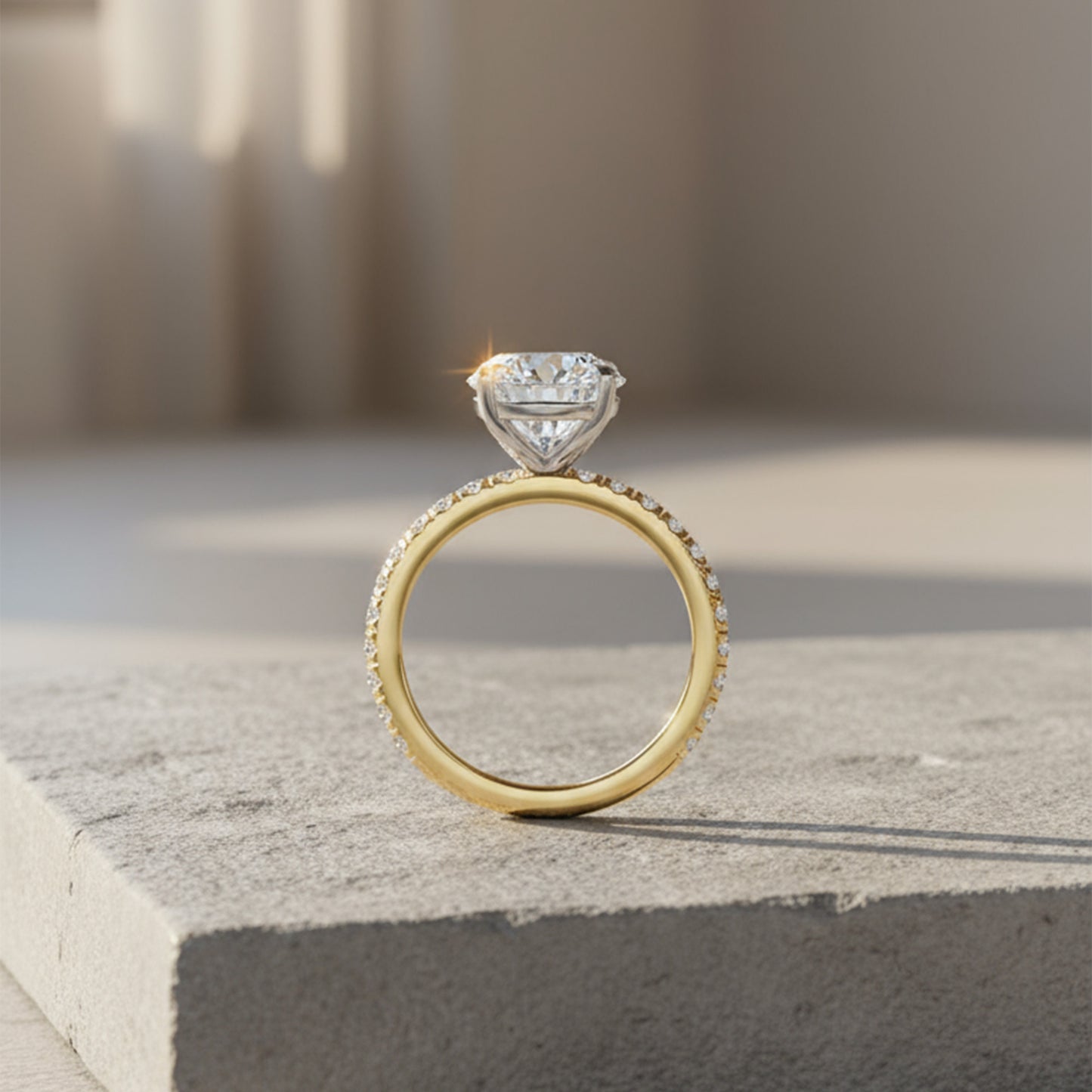 'Alana' Diamond Ring with Two-Tone Design