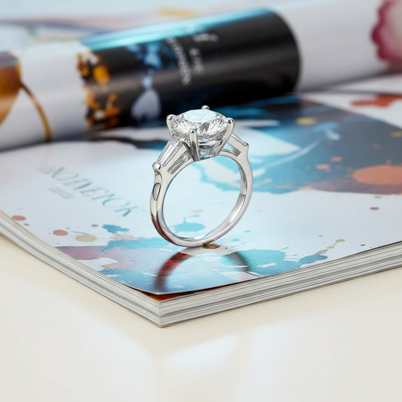'Meghan' Ring with 3.09ct Round Diamond