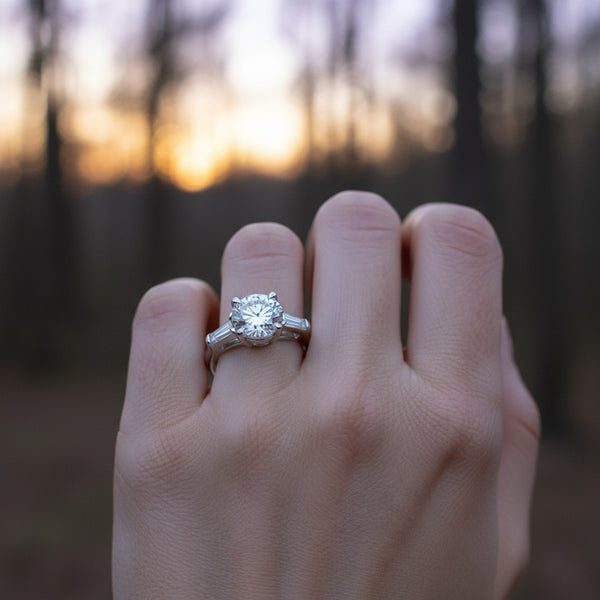 'Meghan' Ring with 3.09ct Round Diamond