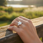 'Vivian' Ring with 2.03ct Emerald Diamond