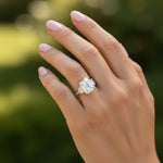 'Vivian' Ring with 2.03ct Emerald Diamond