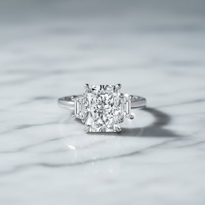 'Vivian' Ring with 2.03ct Emerald Diamond