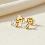 Bezel Set 2.00ct Round Studs