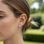 Bezel Set 2.00ct  Marquise C Studs