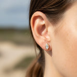 Bezel Set 2.00ct  Marquise C Studs