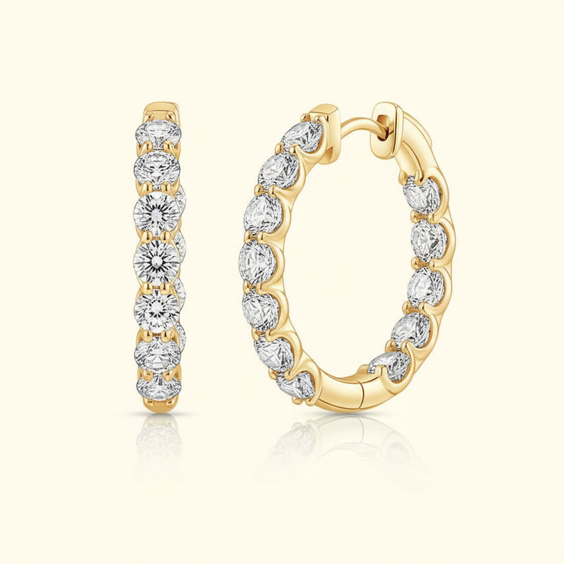6.00ct Inside-Out Hoops