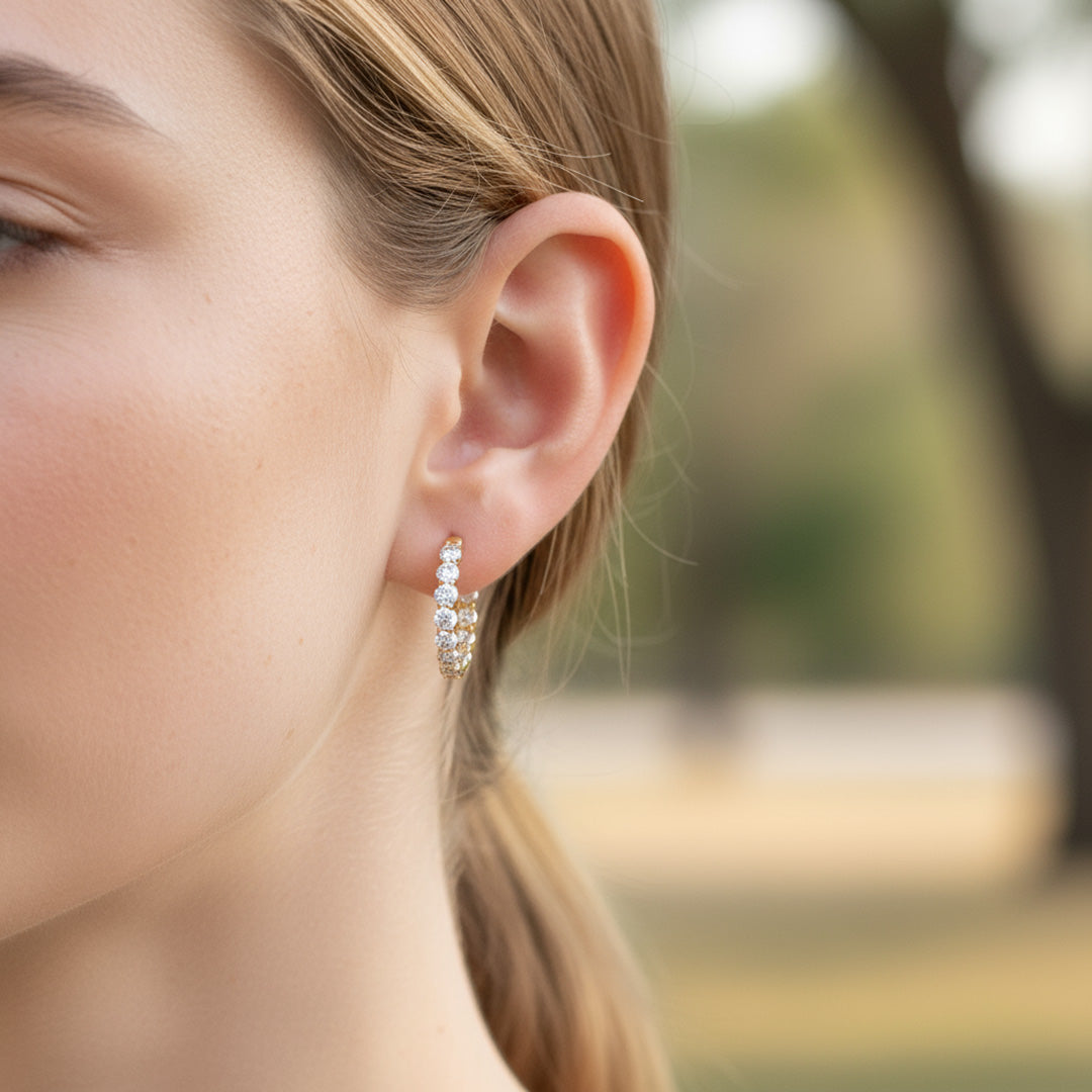 6.00ct Inside-Out Hoops